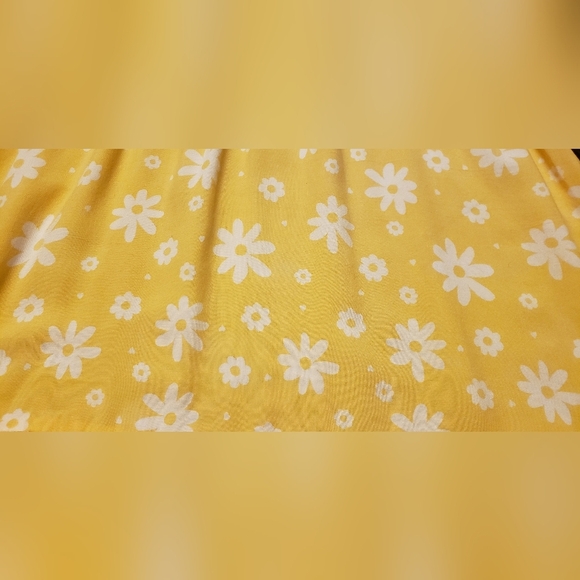 Wonder Nation Yellow Floral Kids Dress Size 7/8 Summer Dress - Picture 13 of 14